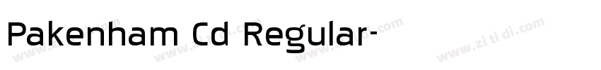 Pakenham Cd Regular字体转换